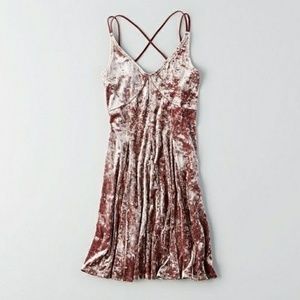 **SOLD!** AE Outfitters crushed velvet dress